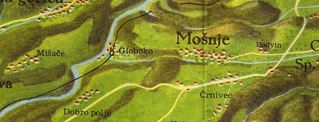 Pozicija Globokega, 1954